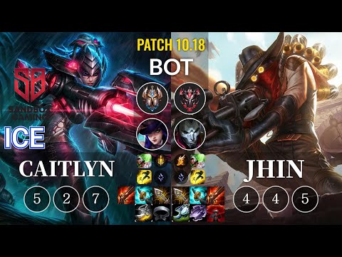 SB Ice Caitlyn vs Jhin Bot - KR Patch 10.18