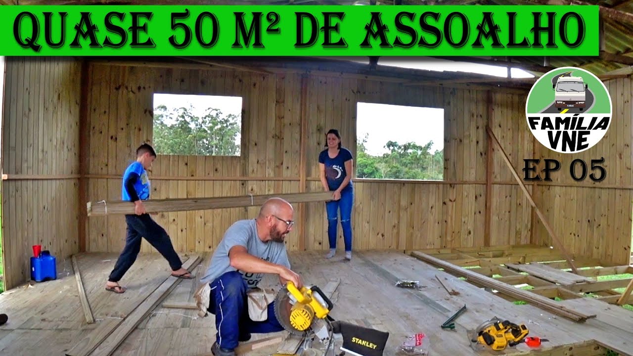 O ASSOALHO da CASA de MADEIRA DEU TRABALHO