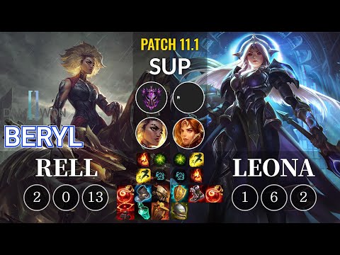 DWG BeryL Rell vs Leona Sup - KR Patch 11.1