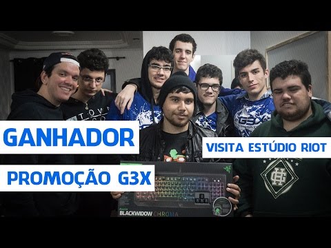 Bastidores CBLOL e ganhador da promoção g3x