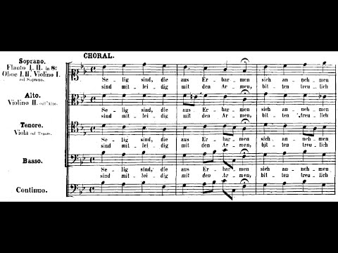 Johann Sebastian Bach - Cantata: Brich dem Hungrigen dein Brot, BWV 39. {w/ score.}