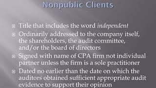 Chapter 17 Audit Reports