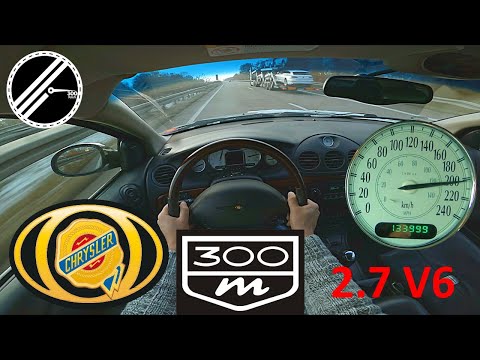 Chrysler 300M 2.7 V6 204 PS Top Speed Drive On German Autobahn No Speed Limit POV