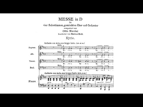 Otto Nicolai – Mass in D major