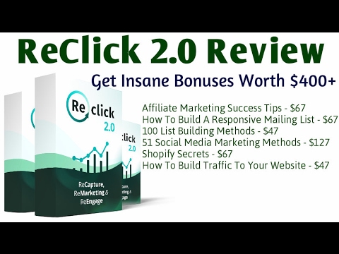 Reclick 2.0 Bonus - Reclick 2 Review & Discount