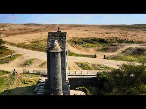 Rivington Pike, Chorley UK: DJI Mavic Air 2 drone flight 4K