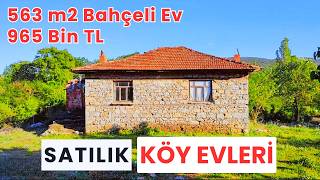 965 Bin TL'ye 563 m2 Bahçeli Müstakil Ev | Satılık Bahçeli Köy Evleri 