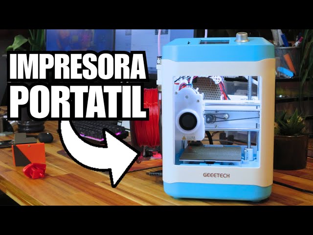 Vídeo relacionado con GIANTARM Impresora 3D Geeetech M1, Mini impresora 3D niveladora automática para principiantes, extrusora de accionamiento directo,velocidad de impresión 250 mm/s,tamaño de impresión 100 x 110 x 100 mm