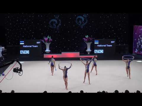 Miss Valentine 2019 Estonian National Team RG FIG Senior Group 2clubs 3hoop Final EST