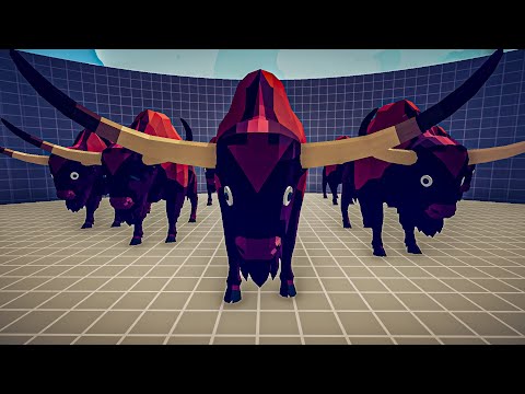 GIANT BISON VS EVERY UNIT - Totally Accurate Battle Simulator TABS