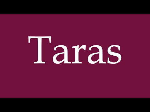 How to Pronounce ''Taras'' Correctly in German