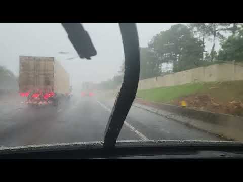 1-20 EAST DRIVE IN HEAVY RAIN FROM ATLANTA TO LITHONIA, GA