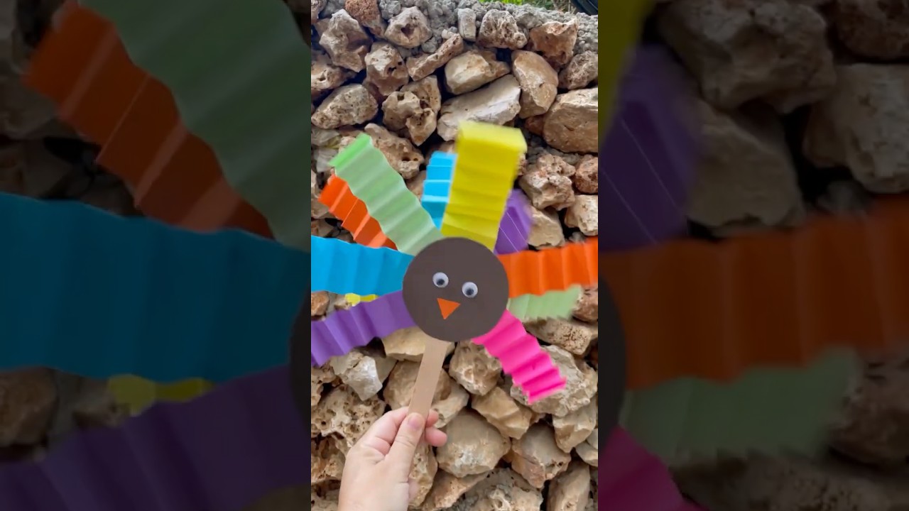 How To Make a Rainbow Turkey Craft!