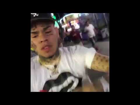 6ix9ine with his gang at the carnival