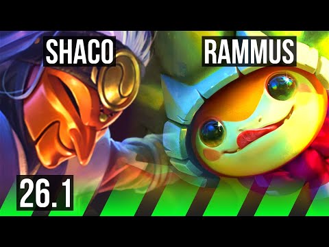 SHACO vs RAMMUS (JGL) | EUW Master | 26.1