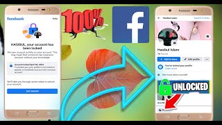 🔴2024 New Method Facebook Account Unlock Tricks Without Email And Phone.No Fb Account Locked Option