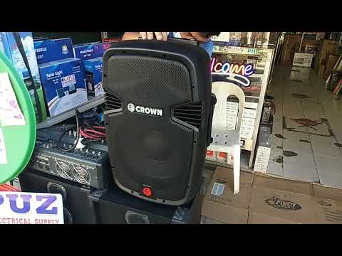 Crown pro 2008r speaker test