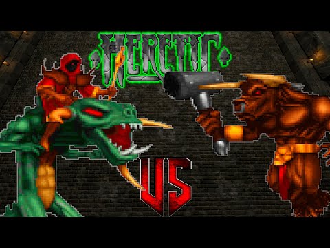 Maulotaur vs D'Sparil - HERETIC Monster Infighting - Full HD