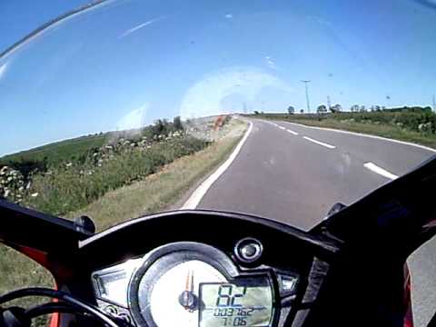 RS3 125 on board 85 MPH 137 KMph 125 sports bike Rieju made in spain