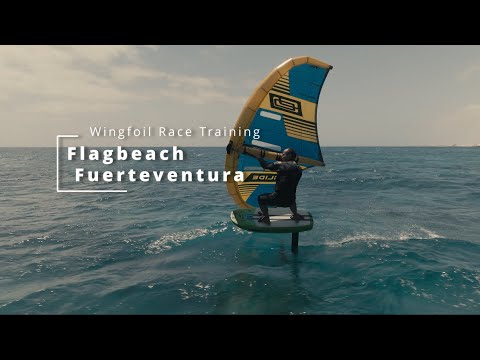 Wingfoil Race Training at Flagbeach