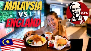 FIRST TIME trying MALAYSIAN Fried Chicken 🇲🇾 KFC MALAYSIA vs KFC England 🇲🇾