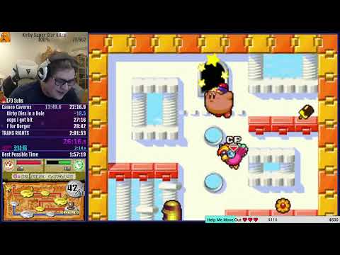 (Former World Record) Kirby Super Star Ultra Great Cave Offensive 100% Speedrun in 21:45