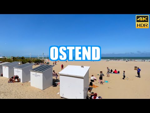 Ostend Belgium 🇧🇪 Walking tour ☀️ 4K HDR