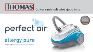 Odkurzacz bezworkowy w teście oczyszczania powietrza :THOMAS perfect a
