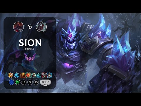 Sion Jungle vs Kayn - EUW Master Patch 13.8