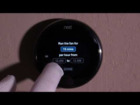 Nest Thermostat - How To Set Up a Fan Schedule