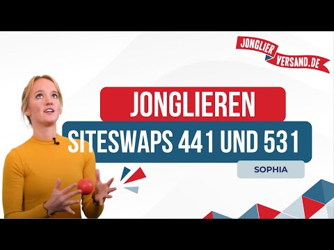 Site swaps 441 and 531 | Juggling trick | Tutorial | JugglingShipping.de | Sophia | Juggling