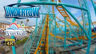 Undertow Roller Coaster On Ride Ultra HD 4K POV Santa Cruz Beach Boardwalk