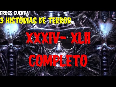 DROSS cuenta 3 HISTORIAS de TERROR | COMPLETO (RECOPILACIÓN) |  Del 34 al 42 (MÁS EXTRAS)