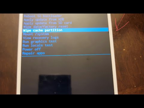 galaxy tab a7/a7 lite: how to wipe cache partition