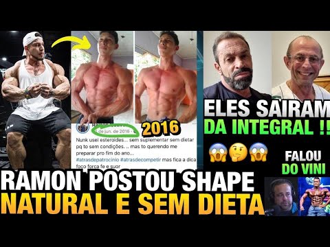 RAMON MOSTROU SHAPE NATURAL E SEM DIETA DE 2016 - SARDINHA E JOHANN FORA DA INTEGRAL E MUITO MAIS