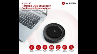 Download lagu AV Access AnyCo A5 USB/Bluetooth Conference Speakerphone w/ 4 Mics, Enhanced Voice Pickup SAVE 20% mp3
