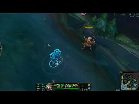 How to do E+W combo through the wall  on Riven | League of legends v9.21