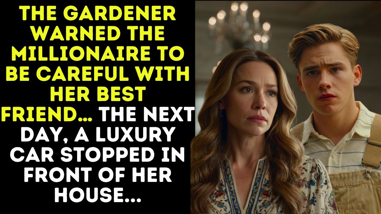 The gardener warned the millionaire to be careful with her best friend… The next day, a luxury car