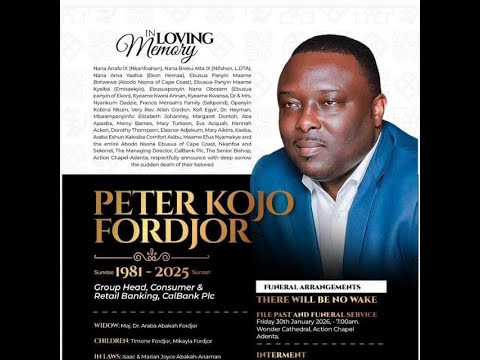 Burial Service of Peter Kojo Fordjor