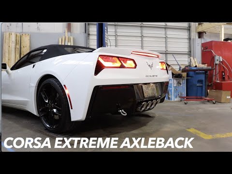 C7 Corvette Corsa Extreme Axleback Comparison to Stock