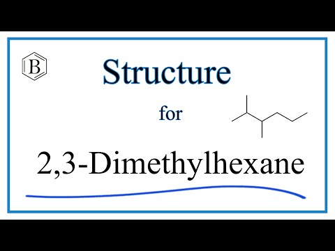 How to Write the Molecular Structure for 2,3-Dimethylhexane (C8H18)
