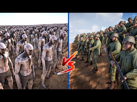 5000 US SOLDIERS  vs 1,000,000 ZOMBIES - Ultimate Epic Battle Simulator 2
