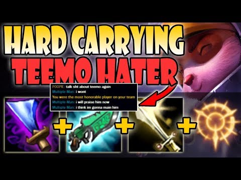 Teemo vs Singed - MAKING TEEMO HATER WANT TO MAIN HIM!! Carrying Haters! XD SEASON 9 Ranked Gameplay
