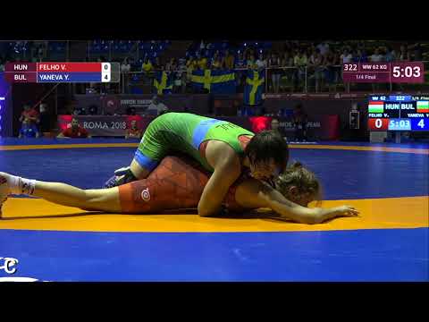 1/4 WW - 62 kg: V. FELHO (HUN) v. Y. YANEVA (BUL)