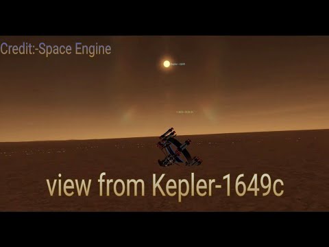 Travel To Kepler-1649c in space engine 🚀