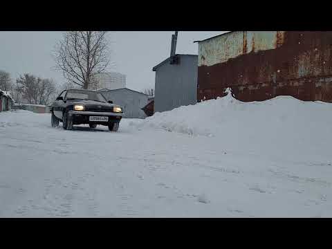 My Opel Manta'78 in winter 2023, test drive after alternator replacement
