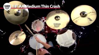 Video thumbnail for Sabian AA Medium Thin Crash Demo by Musician's Friend