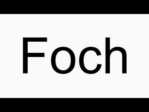 How to pronounce Foch