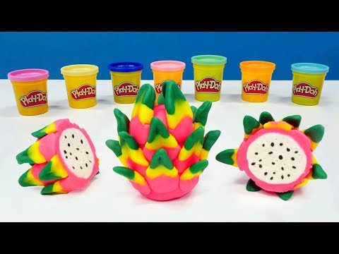 Kindervideo mit PlayDoh - Wir kneten eine Drachenfrucht -  Tolle Bastel-Ideen