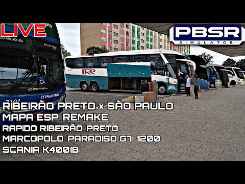 🔴AO VIVO PBSR🔴 MOTORISTA RODOVIÁRIO #3 ( RIBEIRÃO PRETO ➡️ SÃO PAULO ) G7 1200 RAPIDO RIBEIRÃO PRETO